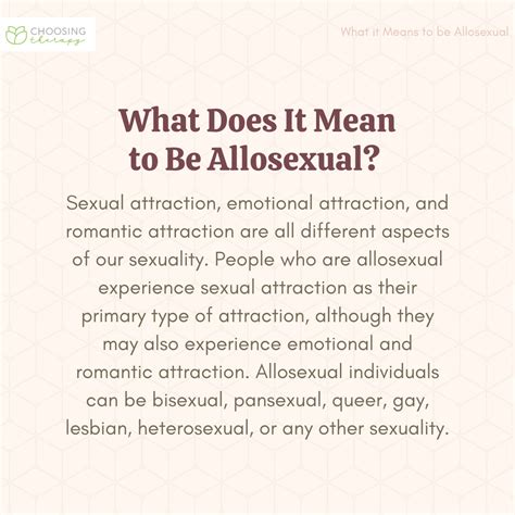 what is allosexual|allosexual Meaning 